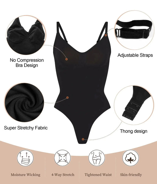 High Quality Elastic Bodysuit for Women Tummy Control Shapewear Seamless Sculpting Thong Body Shaper Slimmer Slimming Tank Top